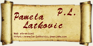 Pamela Latković vizit kartica